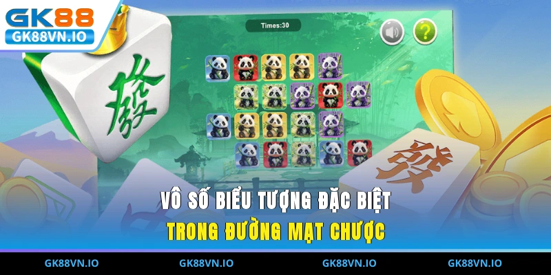 Vô số biểu tượng đặc biệt trong đường mạt chược